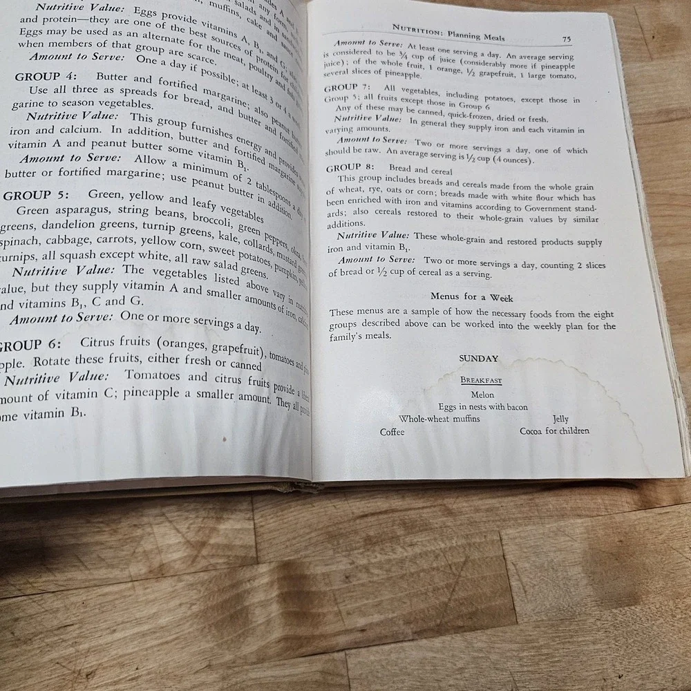 Vtg. Woman's Home Companion Cook Book 1942/1945 llustrated Hardcover